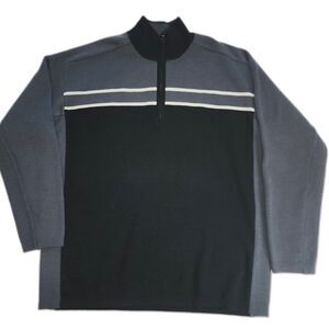 Vintage Obermeyer Wool Blend Pullover Quarter Zip Sweater Size M